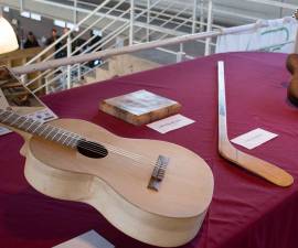 La creatividad en madera tuvo su espacio en la Feria de la Madera